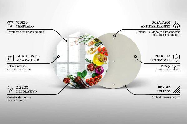 Tábua de cortar alimentos Vegetais e especiarias