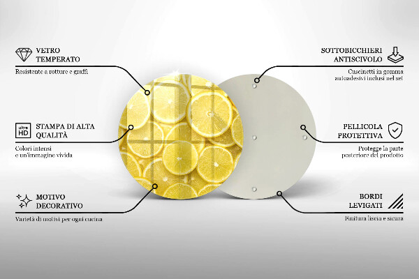 Tábua para corte Fruta limão