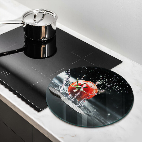 Tábua de cortar alimentos Tomate na água