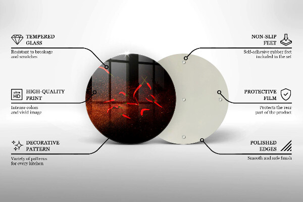 Tábua de cortar Pimentas picantes