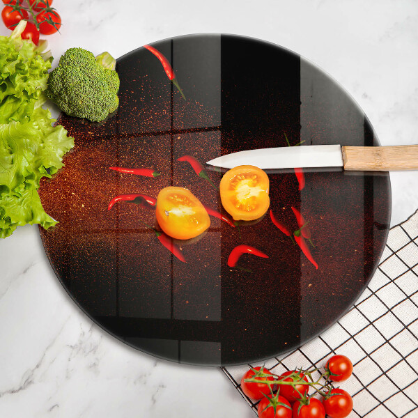 Tábua de cortar Pimentas picantes