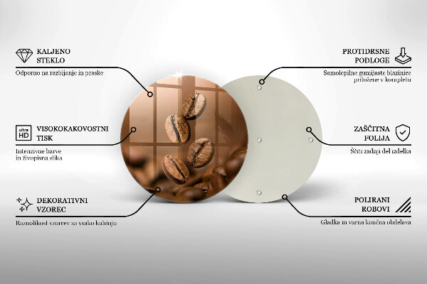 Tábua corte Grãos de café