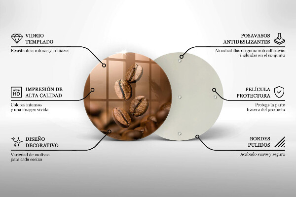 Tábua corte Grãos de café