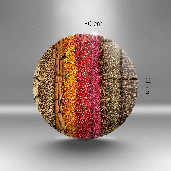 Tábua de vidro Especiarias coloridas