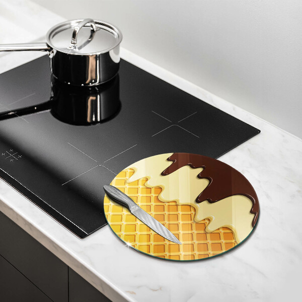 Tábua de cortar alimentos Ilustração de casquinha de sorvete