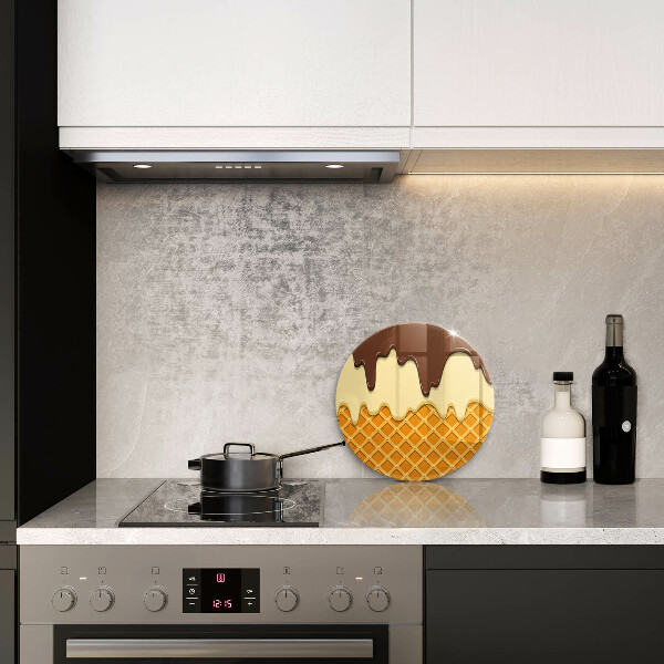 Tábua de cortar alimentos Ilustração de casquinha de sorvete