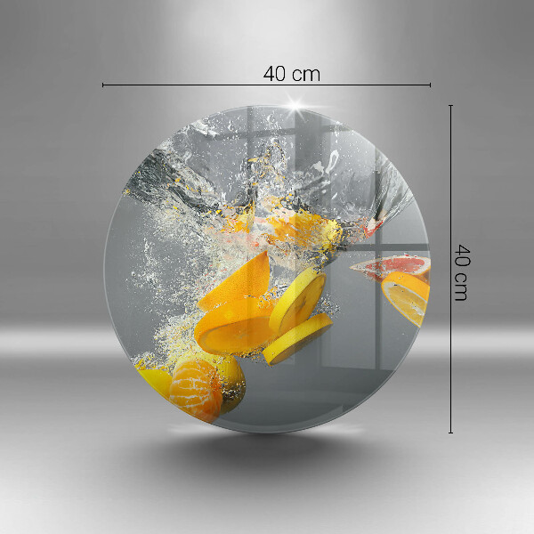 Tábua de cortar alimentos Limões em água