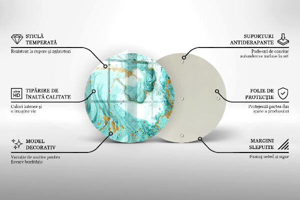 Tábua corte Abstração azul