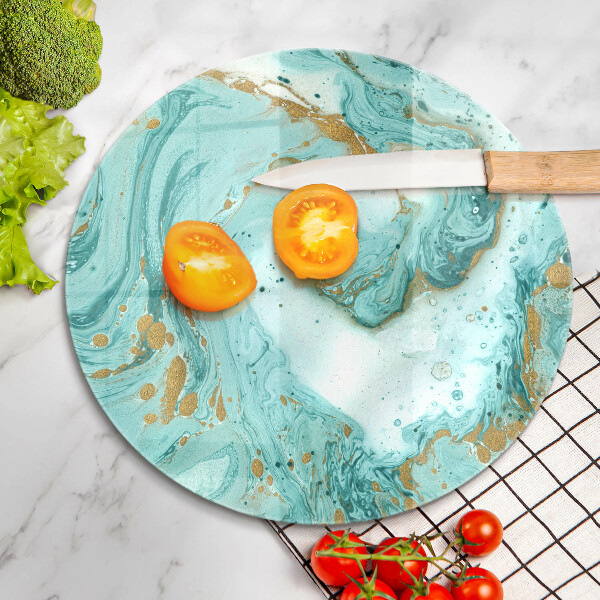 Tábua corte Abstração azul