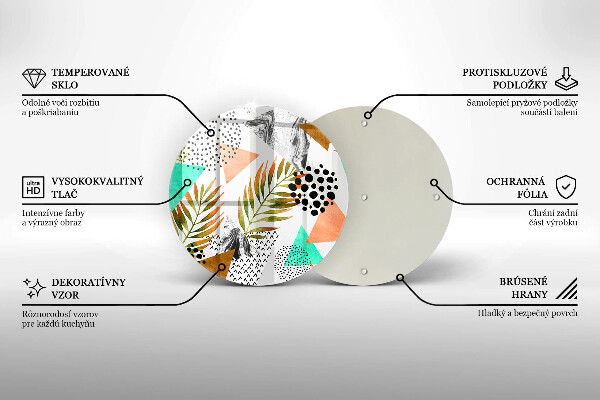 Tábua cozinha Padrão de folha Boho