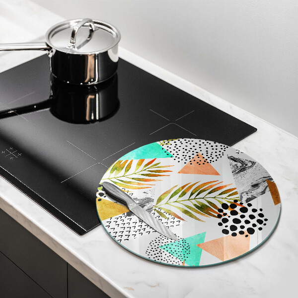 Tábua cozinha Padrão de folha Boho