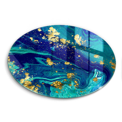 Tábua de cortar Abstração com ouro