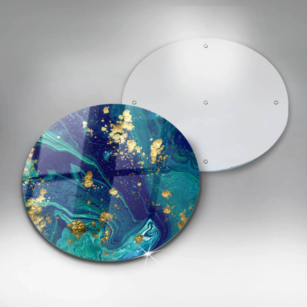 Tábua de cortar Abstração com ouro