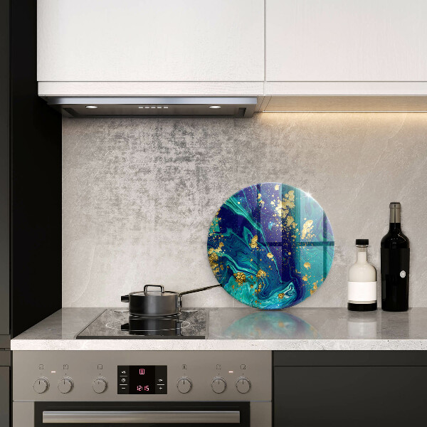 Tábua de cortar Abstração com ouro