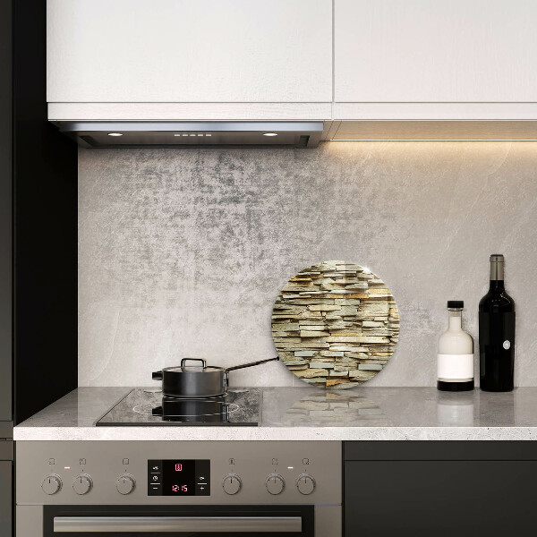 Tábua de corte de vidro Pedras decorativas