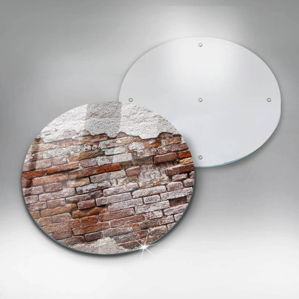 Tábua de cortar Parede velha de tijolos e concreto