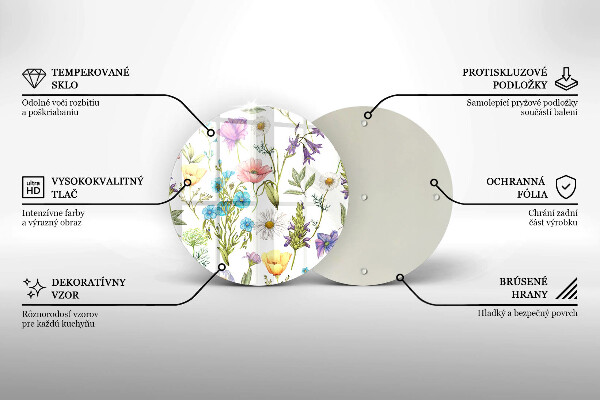 Tábua para corte Ilustração de flores