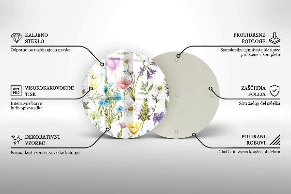 Tábua para corte Ilustração de flores