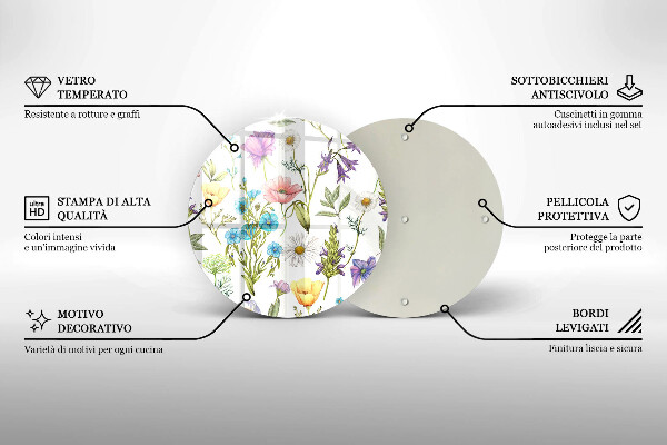 Tábua para corte Ilustração de flores