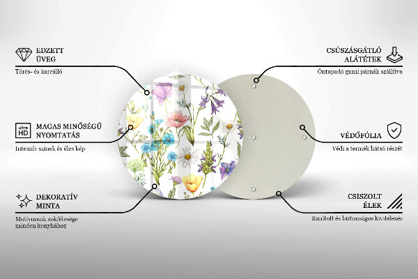 Tábua para corte Ilustração de flores