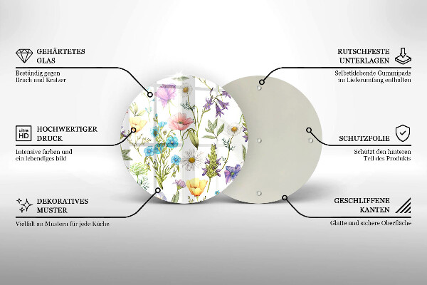 Tábua para corte Ilustração de flores