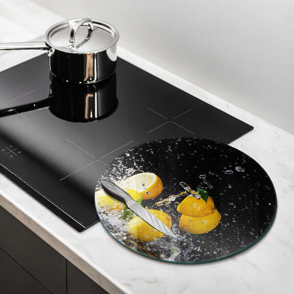 Tábua de cortar alimentos Fruta limão suculenta