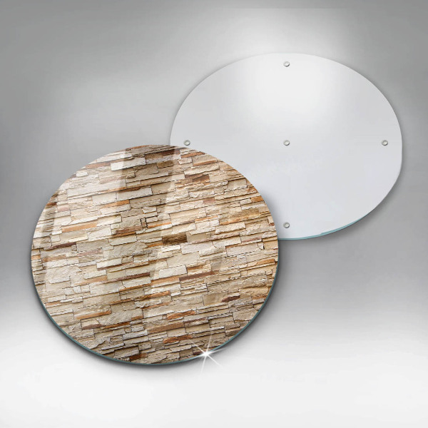 Tábua de vidro Textura de pedras decorativas