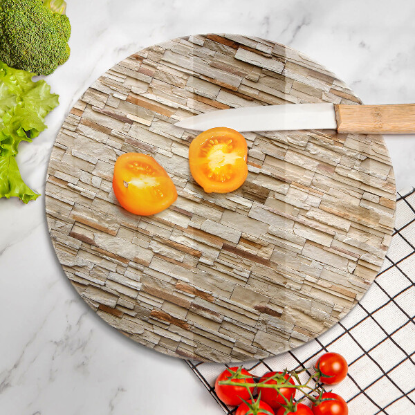 Tábua de vidro Textura de pedras decorativas