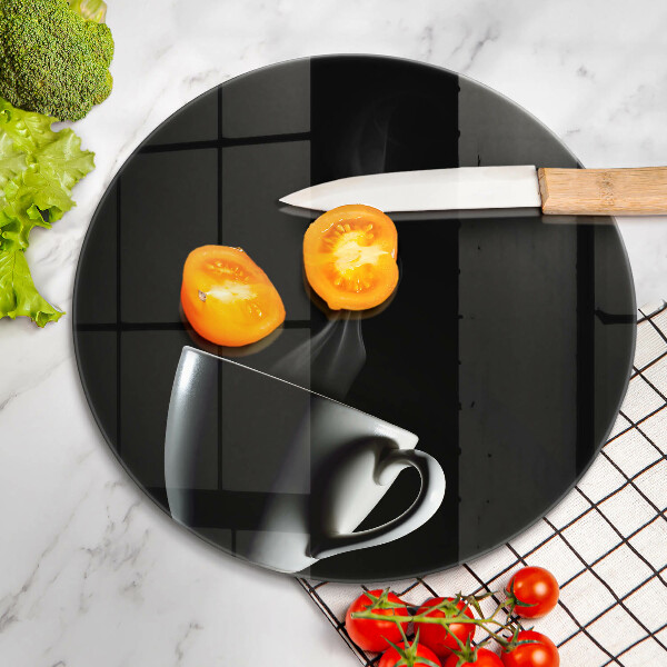 Tábua de corte Uma xícara de chá