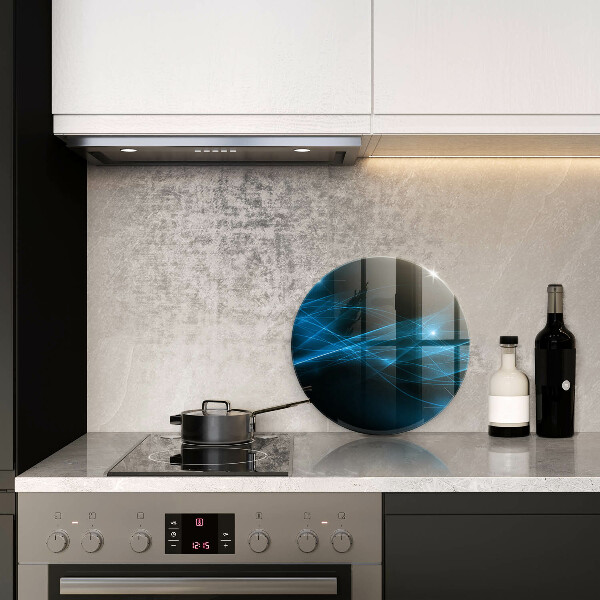 Tábua de cortar alimentos Fumaça azul abstrata