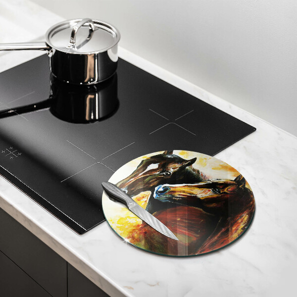 Tábua para cozinha Animais cavalos