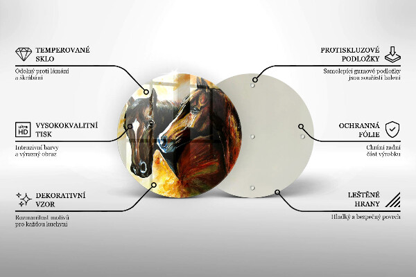 Tábua para cozinha Animais cavalos