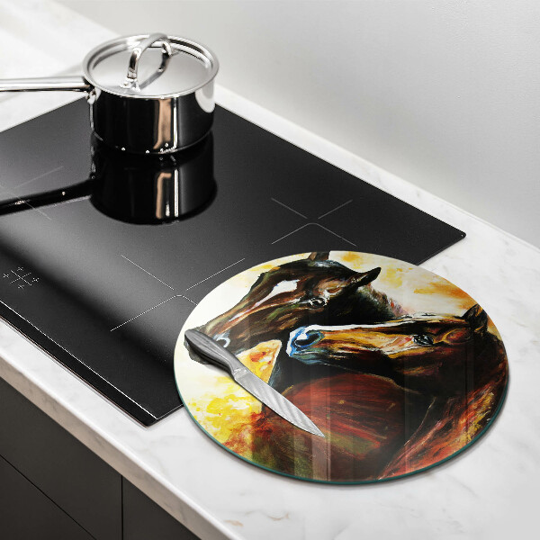 Tábua para cozinha Animais cavalos