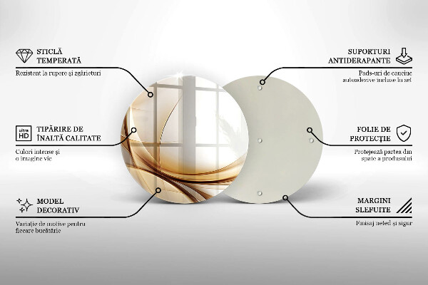 Tábua de cortar de vidro Formas abstratas