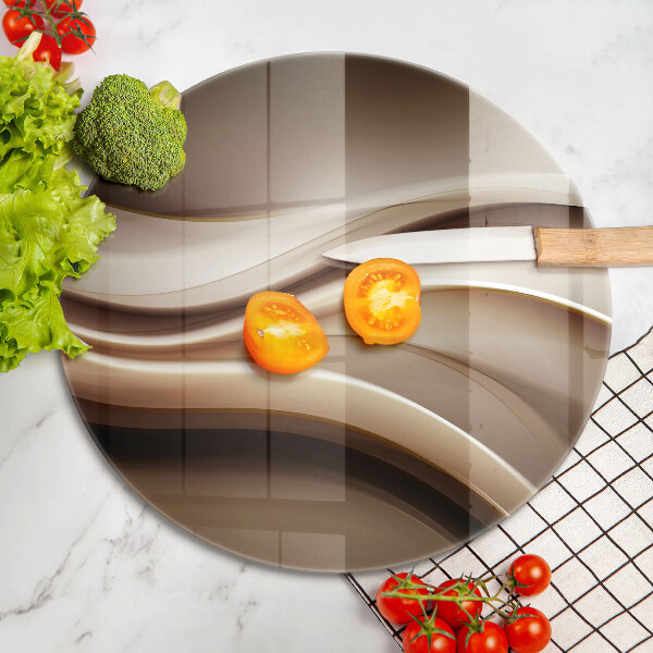 Tábua de vidro Linhas suaves de abstração