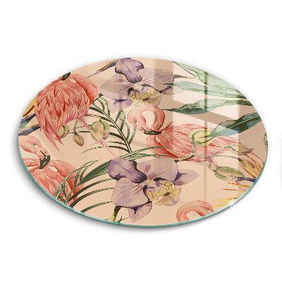 Tábua cozinha Ilustração de flamingos