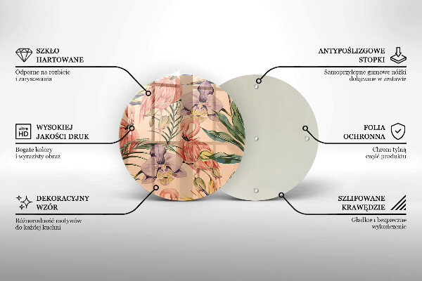 Tábua cozinha Ilustração de flamingos