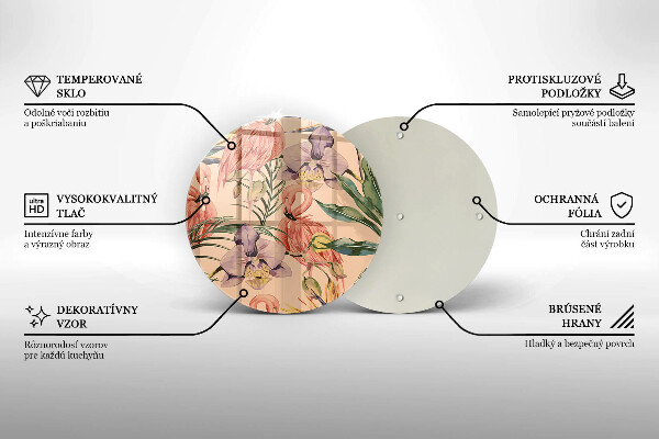 Tábua cozinha Ilustração de flamingos