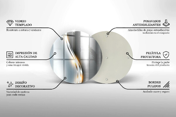 Tábua de cortar Arte em metal