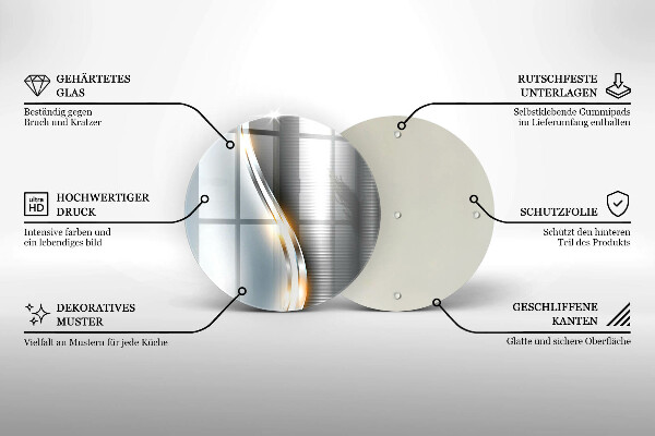 Tábua de cortar Arte em metal