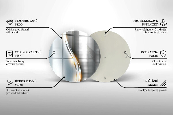 Tábua de cortar Arte em metal