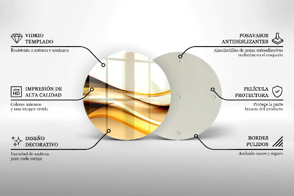 Tábua de cortar Linhas de fumaça abstratas