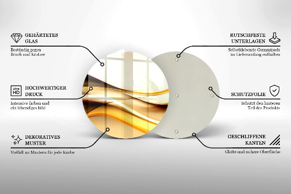 Tábua de cortar Linhas de fumaça abstratas