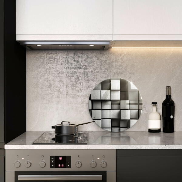 Tábua para corte Quadrados 3D abstratos