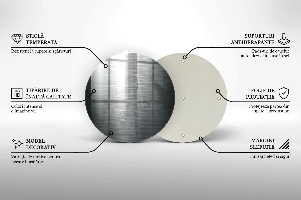 Tábua cozinha Textura metálica