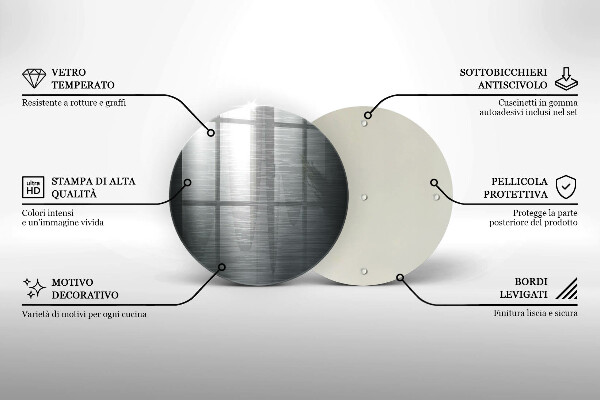 Tábua cozinha Textura metálica