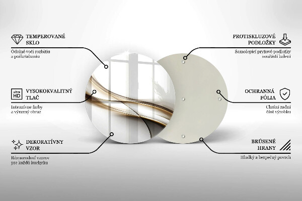 Tábua de cortar alimentos Abstração de linhas suaves