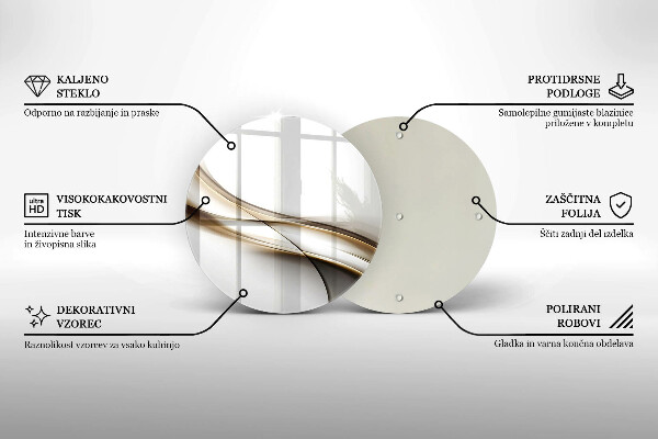 Tábua de cortar alimentos Abstração de linhas suaves