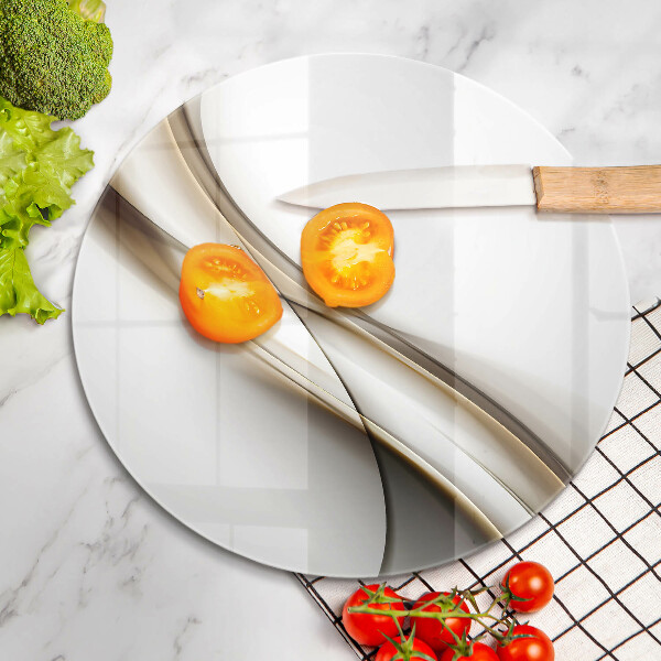 Tábua de cortar alimentos Abstração de linhas suaves