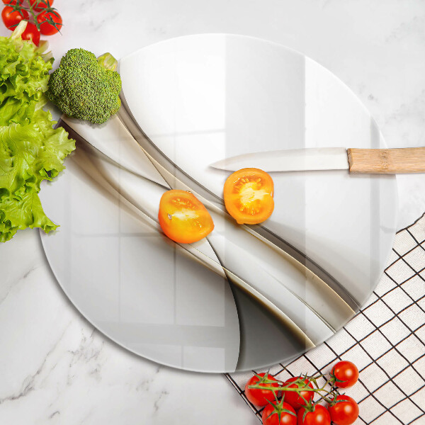 Tábua de cortar alimentos Abstração de linhas suaves